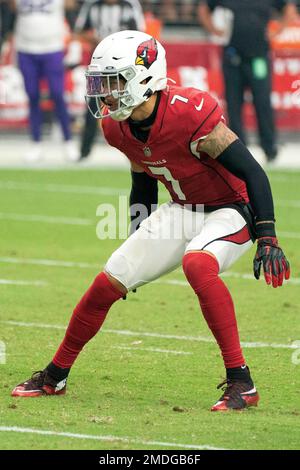 Minnesota Vikings' Byron Murphy Jr. during an NFL football game against the  Philadelphia Eagles, Thursday, Sept. 14, 2023, in Philadelphia. (AP  Photo/Derik Hamilton Stock Photo - Alamy