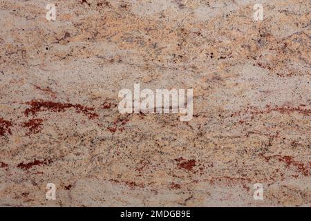 Ivory Brown Granite background, texture in light color for your unique interior. Detail slab photo. Brown marble, chaotic rugged dark and beige Stock Photo