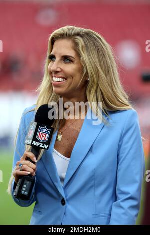 NFL Network Sara Walsh on air before an NFL football game between the  Cleveland Browns and the Carolina Panthers , Sunday, Sep. 11, 2022, in  Charlotte, N.C. (AP Photo/Brian Westerholt Stock Photo - Alamy