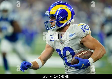 Houston, Texas, USA. October 31. WR Cooper Kupp #10 of the Los Angeles Rams  in action vs the Houston Texans at NRG Stadium in Houston Texas. The Rams  defeat the Texans 38-22.