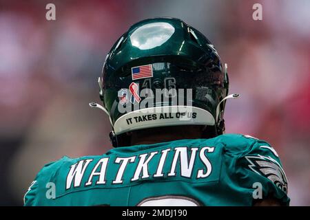 Quez Watkins Football Paper Poster Eagles 2 - Quez Watkins - Posters and  Art Prints