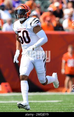 Cincinnati Bengals offensive guard Mike Jordan (60) stretches against the Tampa  Bay Buccaneers in a pre-season NFL football game, Saturday, Aug. 14, 2021  in Tampa, Fla. (AP Photo/Alex Menendez Stock Photo - Alamy