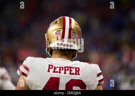 San Francisco 49ers long snapper Taybor Pepper (46) during an NFL