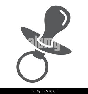 Baby nipple icon outline vector. Dummy pacifier. Soother bottle