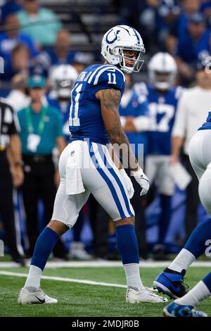 Indianapolis Colts' Michael Pittman Jr. makes a catch before an NFL  football game against the Pittsburgh Steelers, Monday, Nov. 28, 2022, in  Indianapolis. (AP Photo/AJ Mast Stock Photo - Alamy