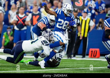 Arizona Cardinals defensive end Jonathan Ledbetter (93) during an NFL  football game against the Seattle Seahawks, Sunday, Oct. 16, 2022, in  Seattle, WA. The Seahawks defeated the Cardinals 19-9. (AP Photo/Ben  VanHouten