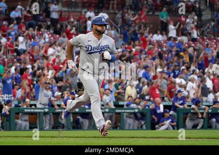 Los Angeles Dodgers first baseman Albert Pujols (55) warms up before a  baseball game against the San Francisco Giants Sunday, May 30, 2021, in Los  Angeles. (AP Photo/Ashley Landis Stock Photo - Alamy