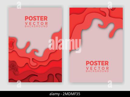 Vector abstract graphic design Poster . Vector vertical poster template, abstract design. Stock Vector