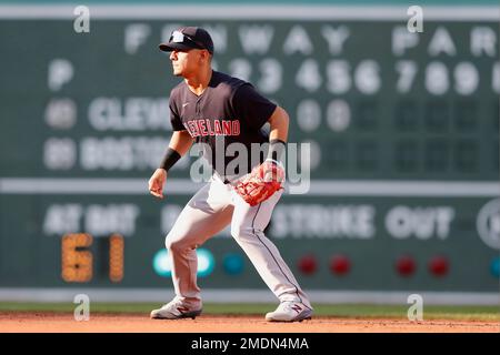 This is a 2021 photo of Andres Gimenez of the Cleveland Indians baseball  team. This image reflects the Cleveland Indians active roster as of  Saturday, Feb. 27, 2021 when this image was