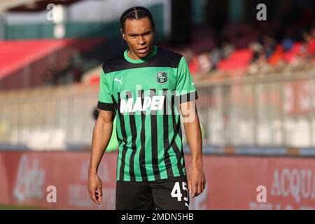 Monza, Italy. 22nd Jan, 2023. Armand Lauriente of Sassuolo Calcio looks on during AC Monza vs US Sassuolo, italian soccer Serie A match in Monza, Italy, January 22 2023 Credit: Independent Photo Agency/Alamy Live News Stock Photo