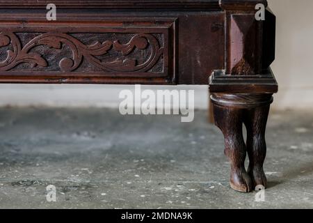 Details of vintage furniture. old armchair Stock Photo