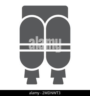 Jetpack glyph icon, astronomy and technology, space transport sign, vector graphics, a solid pattern on a white background, eps 10. Stock Vector