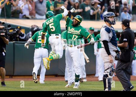 Oakland Athletics' JJ Bleday during a baseball game against the Houston  Astros in Oakland, Calif., Sunday, May 28, 2023. (AP Photo/Jeff Chiu Stock  Photo - Alamy