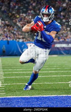 New York Giants wide receiver Alex Bachman (81) before a preseason NFL  football game against the Cincinnati Bengals Sunday, Aug. 21, 2022, in East  Rutherford, N.J. (AP Photo/John Munson Stock Photo - Alamy