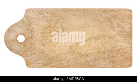 Wooden cutting board isolated on white  background Stock Photo