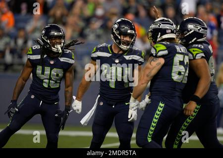 Seattle Seahawks linebacker Nick Bellore (44) is seen during a preseason  NFL football game against the Dallas Cowboys, Friday, Aug. 26, 2022, in  Arlington, Texas. Dallas won 27-26. (AP Photo/Brandon Wade Stock Photo -  Alamy