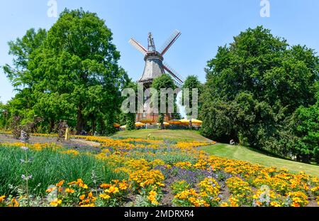 Herdentorswallmuehle, Am Wall, Bremen, Germany Stock Photo