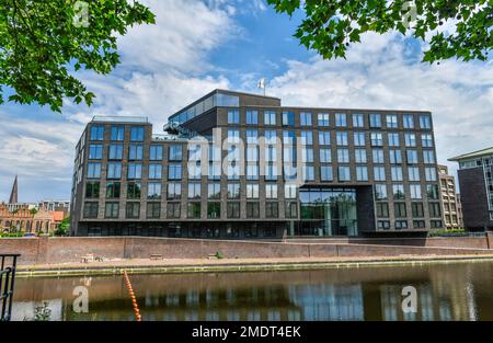 Teerhof 59 office building, Bremen, Germany Stock Photo