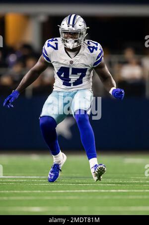 Dallas Cowboys tight end Nick Eubanks (47) runs with the ball during an NFL  football practice in Frisco, Thursday, June 3, 2021. (AP Photo/Michael  Ainsworth Stock Photo - Alamy