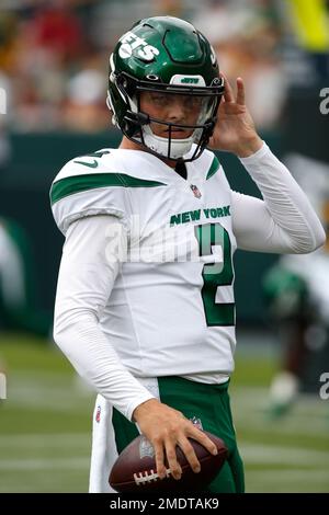 Canton, Ohio, USA. 3rd Aug, 2023. Zach Wilson #2 during the New York Jets  vs Cleveland Browns game in Canton, Ohio. Jason Pohuski/CSM/Alamy Live News  Stock Photo - Alamy