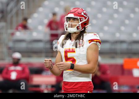 December 18, 2022: Kansas City Chiefs punter Tommy Townsend (5) during a  game between the Kansas City Chiefs and the Houston Texans in Houston, TX.  ..Trask Smith/CSM/Sipa USA(Credit Image: © Trask Smith/Cal