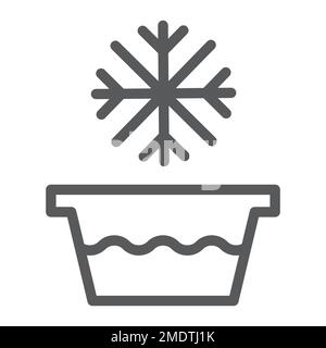Water quality white linear icon for dark theme Stock Vector Image & Art ...