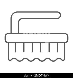 Linear Scrub Brush Icon From Cleaning Outline Collection Thin Line Scrub  Brush Vector Isolated On White Background Scrub Brush Trendy Illustration  Stock Illustration - Download Image Now - iStock
