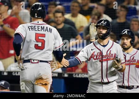 Atlanta Braves Dansby Swanson Freddie Freeman Austin Riley Signed