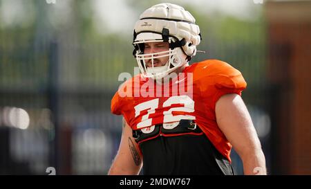 Oklahoma State lineman Josh Sills (72) during an NCAA spring intra