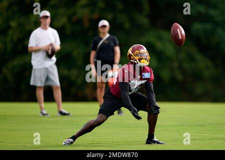 Philadelphia Eagles linebacker Patrick Johnson (48) runs during an NFL  football game against the Washington Commanders, Sunday, Sept. 25, 2022 in  Landover, Md. (AP Photo/Daniel Kucin Jr Stock Photo - Alamy