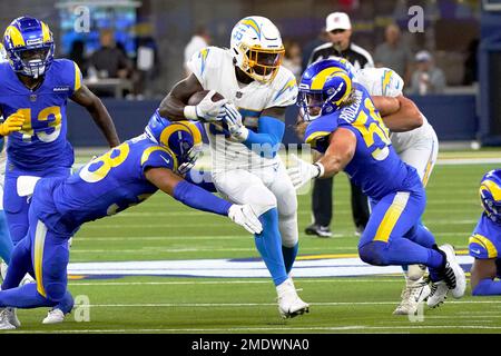 Los Angeles Rams safety Troy Warner (38) during an NFL preseason football  game against the Los Angeles Chargers Saturday, Aug. 14, 2021, in  Inglewood, Calif. (AP Photo/Kyusung Gong Stock Photo - Alamy