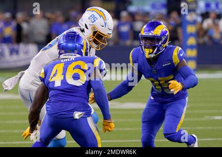 Los Angeles Chargers tight end Donald Parham splits Los Angeles