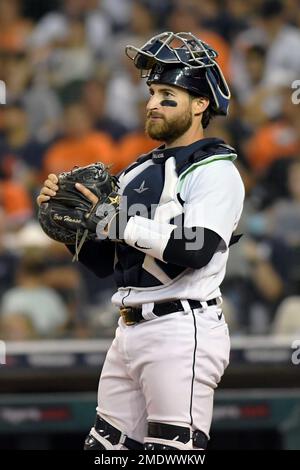 Pittsburgh Pirates' Carlos Santana plays during a baseball game, Wednesday,  May 17, 2023, in Detroit. (AP Photo/Carlos Osorio Stock Photo - Alamy