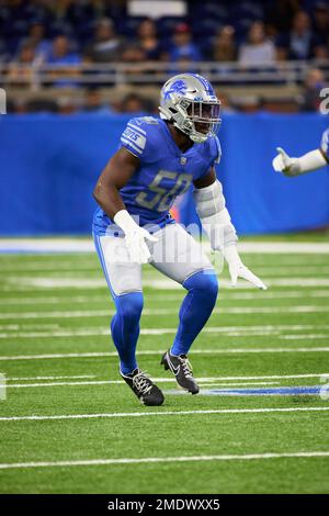 Detroit Lions linebacker Shaun Dion Hamilton (50) in action