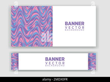 Vector abstract graphic design Banner. Vector horizontal banner template, abstract design. Stock Vector