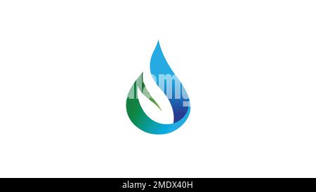 Creative Drop Leaf Symbol Vector Logo Design Symbol Vector Illustration Stock Vector