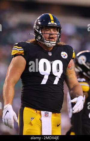 Pittsburgh Steelers defensive tackle Henry Mondeaux (99) works during the  team's NFL mini-camp football practice in Pittsburgh, Tuesday, June 15,  2021. (AP Photo/Gene J. Puskar Stock Photo - Alamy