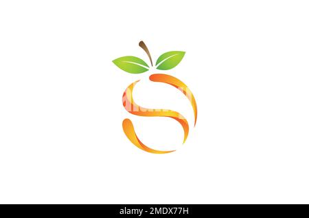 orange fruit logo design vector symbol illustration Stock Vector