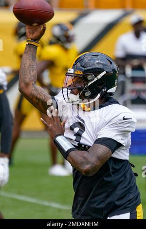 August 21st, 2021: Dwayne Haskins #3 during the Pittsburgh Steelers vs  Detroit Lions game at Heinz Field in Pittsburgh, PA. Jason Pohuski/CSM  Stock Photo - Alamy