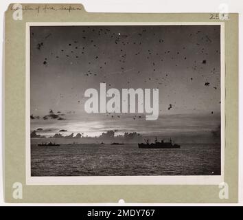 Japanese ships under attack during Battle of the Philippine Sea 1944 ...