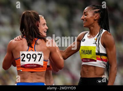 Netherlands' (left-right) Anouk Vetter, Nadine Visser, and Nadine ...