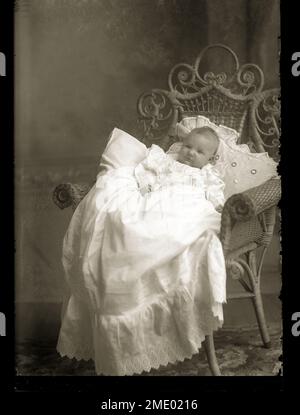 Portrait of a, Victorian-era, Baby, Circa 1890 Stock Photo