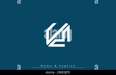 Alphabet letters Initials Monogram logo UM , MU Stock Vector