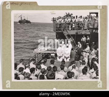 Two enlisted men of the ill-fated U.S. Navy aircraft carrier USS ...