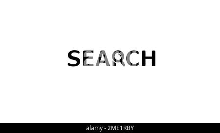 Search  Letter phrase Magnifying tool Symbol Vector Icon Design Illustration Stock Vector