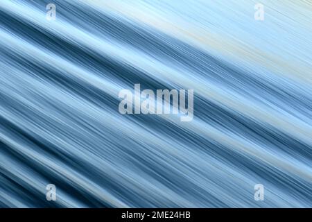 Abstract pattern formed by flowing water with slow shutter used to blur motion. Copy space. Backgrounds. No people. Stock Photo