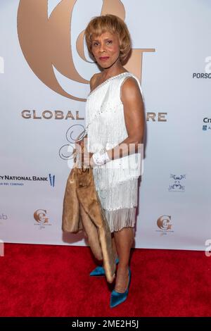 Actress Gloria Hendry attends 2023 Inaugural Preview and Global Couture Gala at Porsche DTLA, Los Angeles, CA January 22 2023