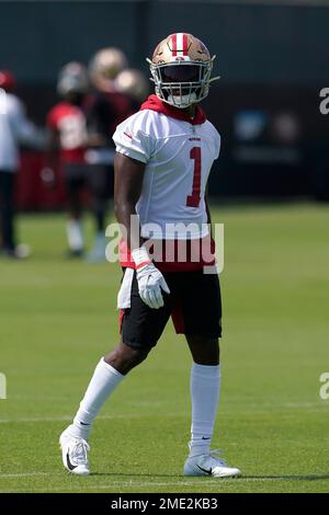 San Francisco 49ers cornerback Jimmie Ward (1) reacts during an NFL ...