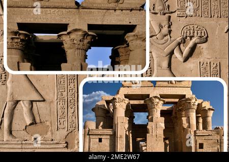 Temple of Sobek and Haroeris, Kom Ombo, Egypt, North Africa Stock Photo