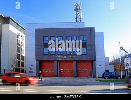 Cardiff Central Fire Station. 2023 Stock Photo